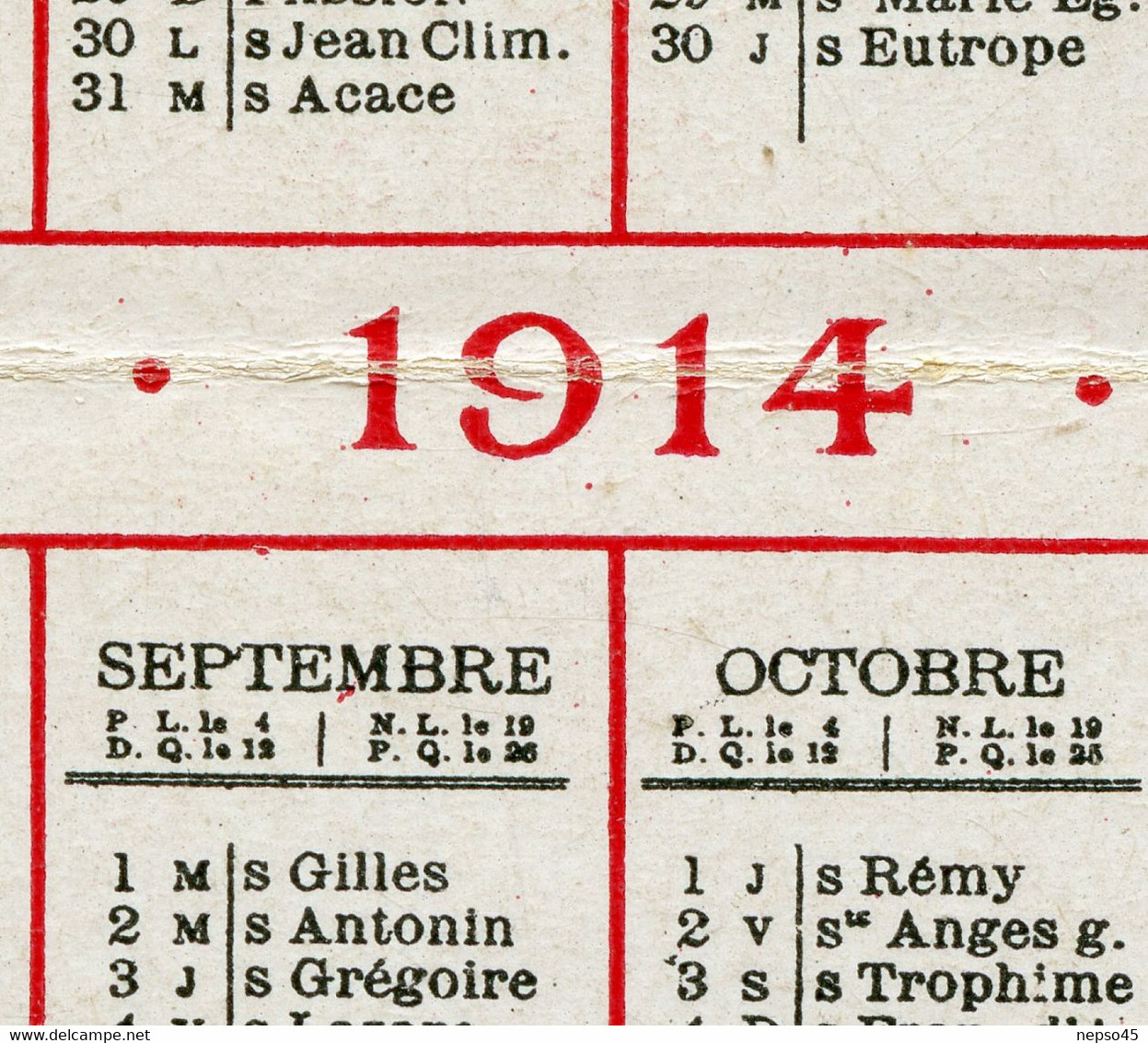 Calendrier Publicitaire Petit Format Année 1914.Maison Frères.L.Violet Successeurs à Thuir.Le Byrrh Vin Tonic. - Petit Format : 1901-20