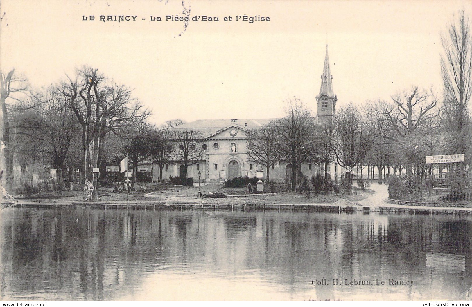 FRANCE - 93 - LE RAINCY - La Pièce D'eau Et L'église - Carte Postale Ancienne - Le Raincy
