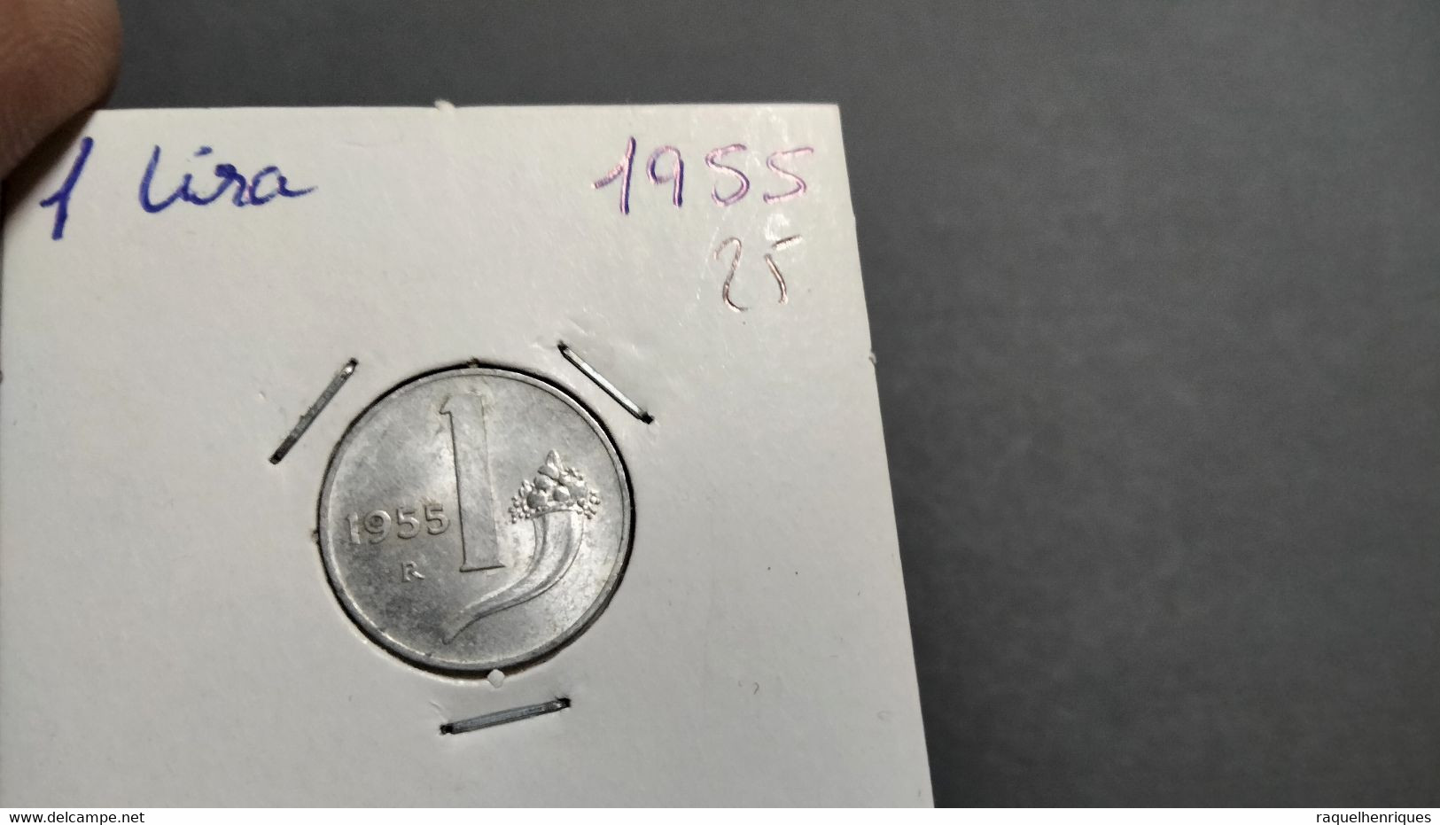 ITALY 1 LIRE 1955 KM# 91 (G#52-25) - 1 Lira