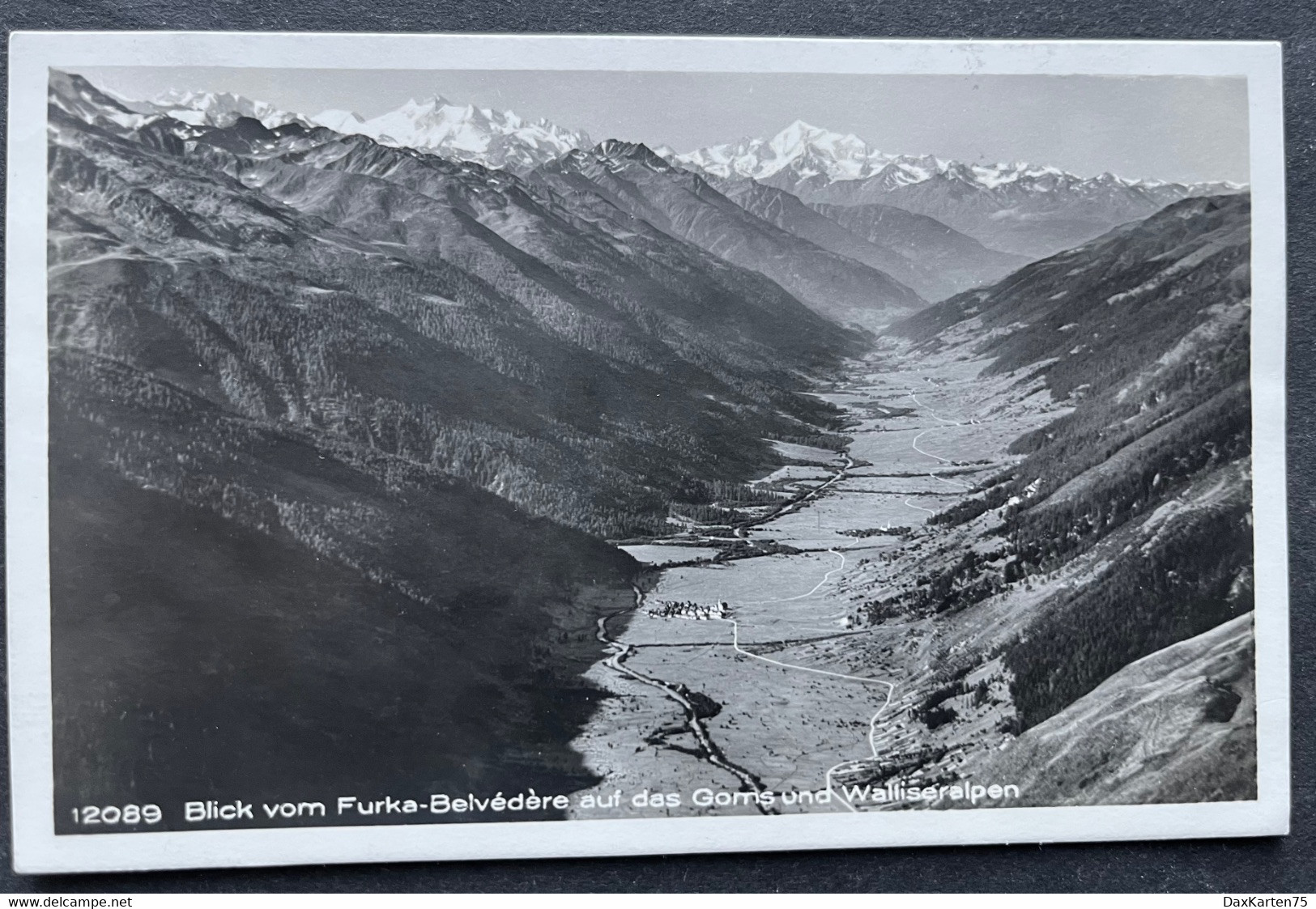 Blick Vom Furka-Belvédère Auf Das Goms - Goms