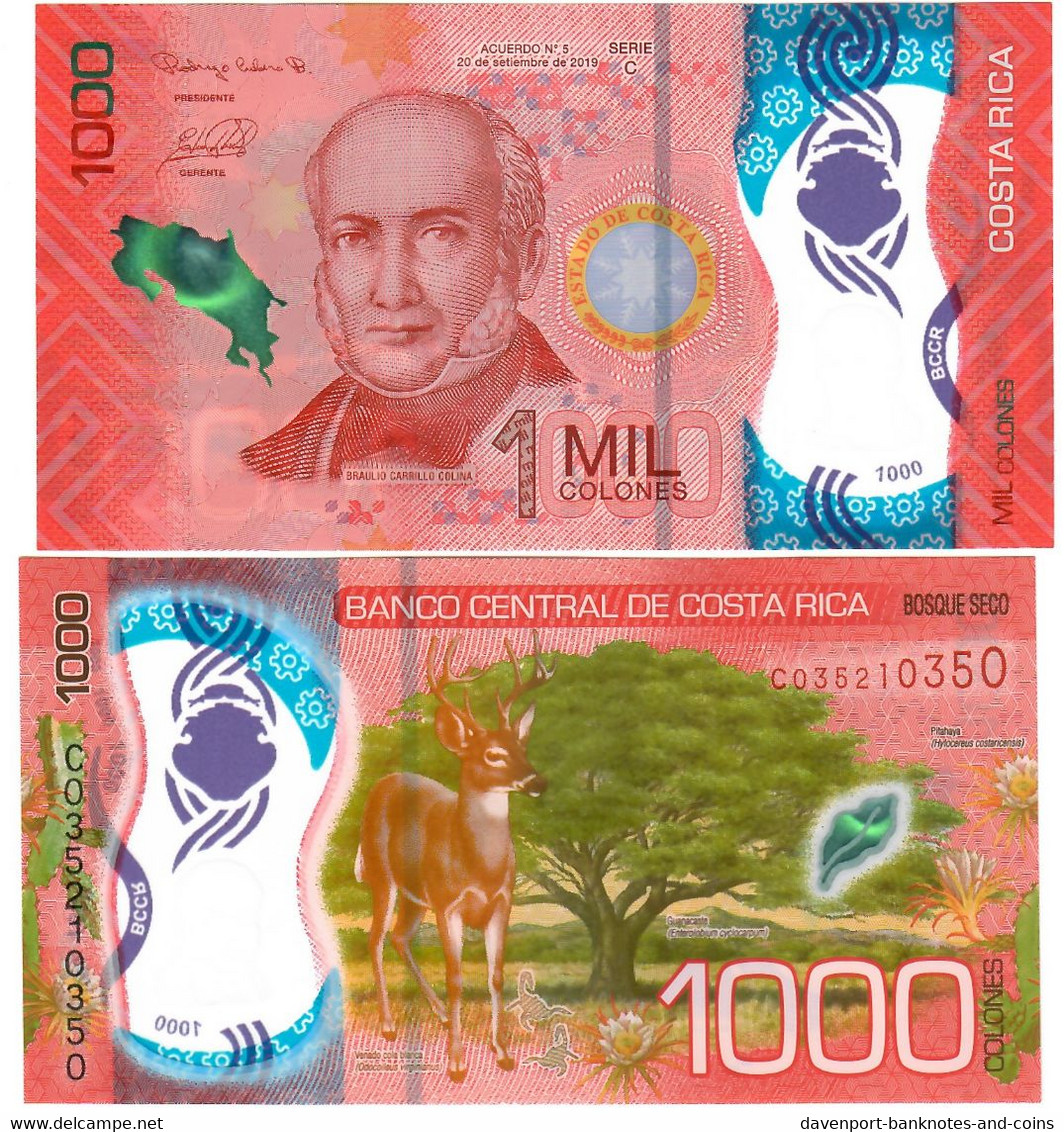 Costa Rica 1000 Colones 2019 (2021) UNC - Costa Rica