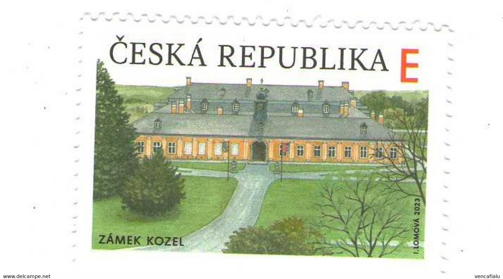 Czech Republic  2023 - Castle Kozel ( "Billy-goat" ), 1 Stamp,  MNH - Châteaux