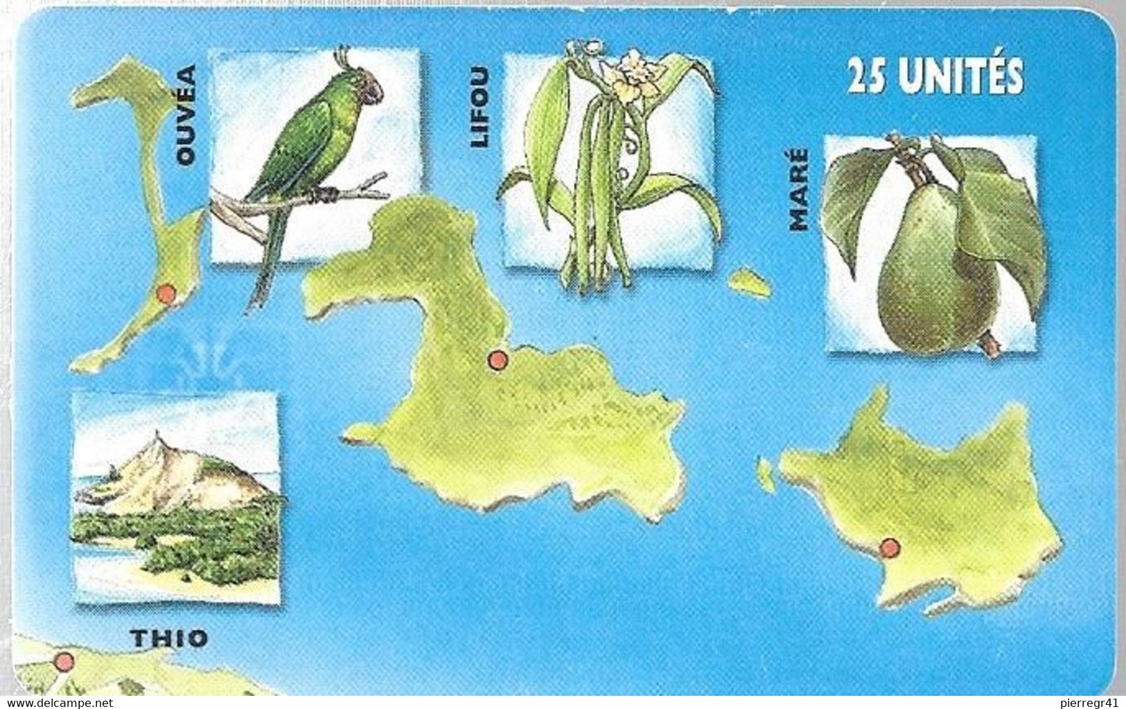 CARTE-PUCE-NOUVELLE-CALEDONIE-25U-SC7-NC62-03/99-ILES NC-PUZZLE 2-V° 02205971-UTILISE-TBE - Nouvelle-Calédonie