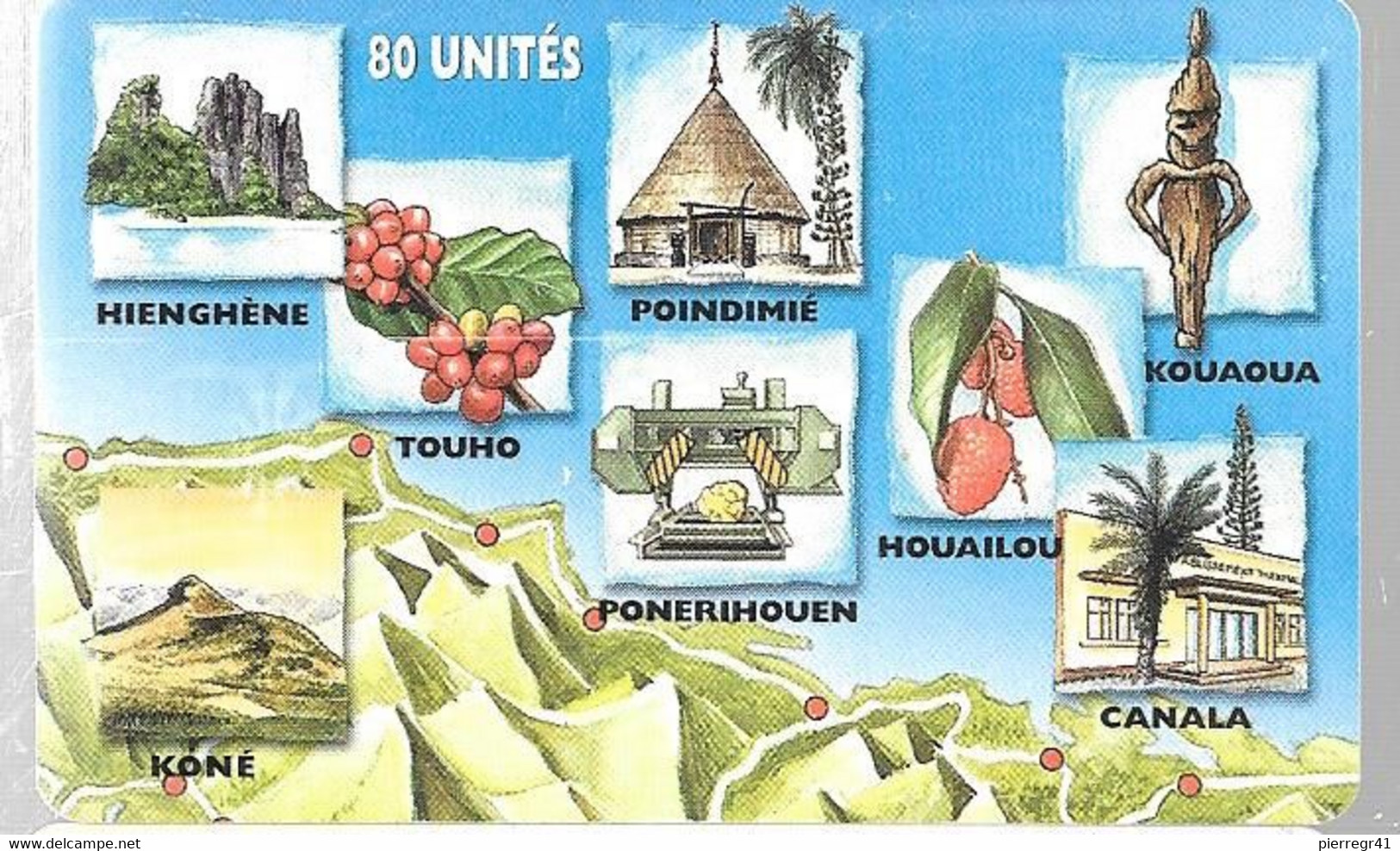 CARTE-PUCE-NOUVELLE-CALEDONIE-80U-SC7-NC65-06/99-ILES NC-PUZZLE 5-V° 02378789-20000Ex-UTILISE-TBE - Nouvelle-Calédonie