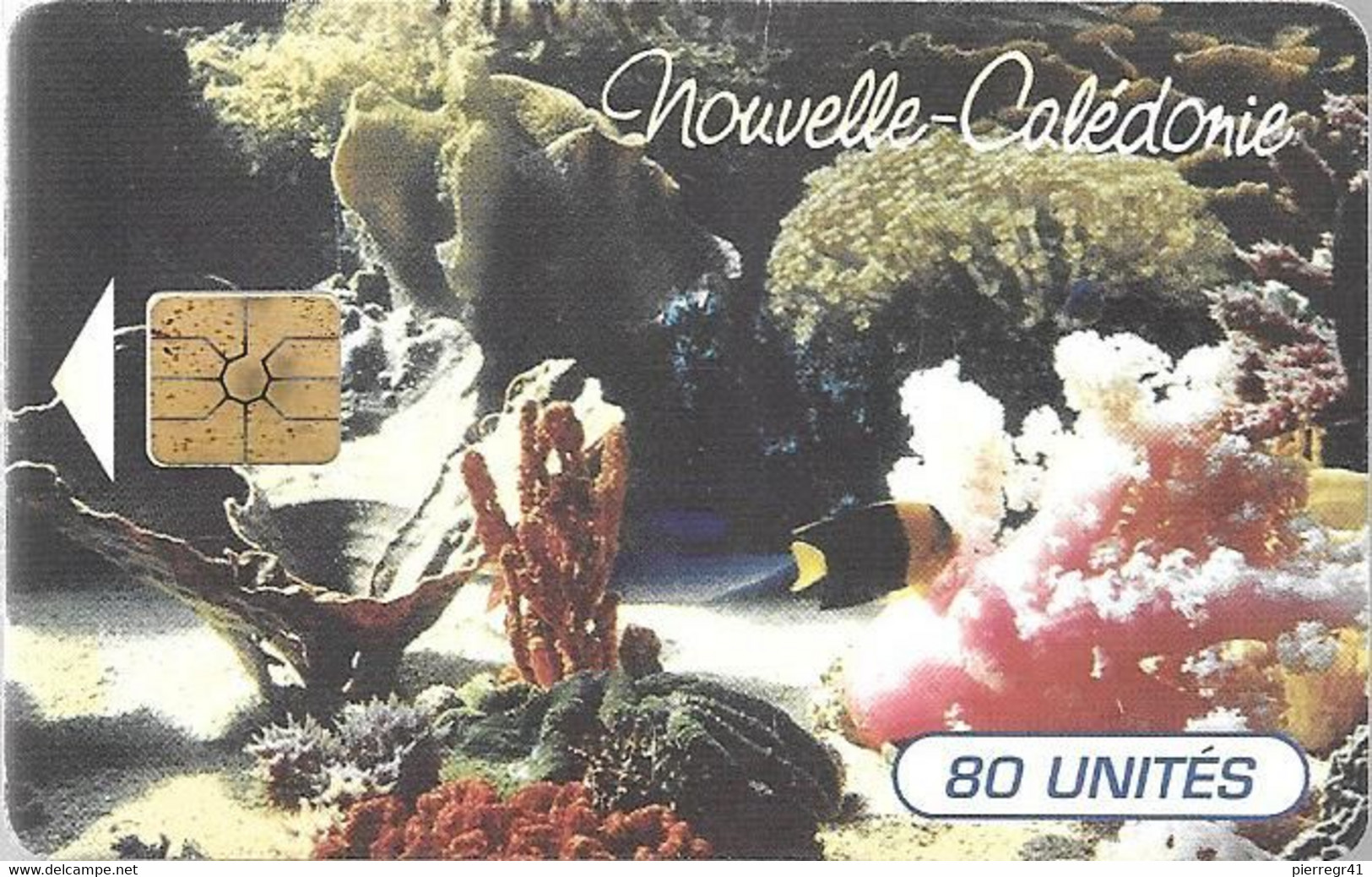 CARTE-PUCE-NOUVELLE-CALEDONIE-80U-NC40--GEM A-03/1996-EVASION SOUS MARINE-V°N°00122-UTILISE-TBE - Nouvelle-Calédonie