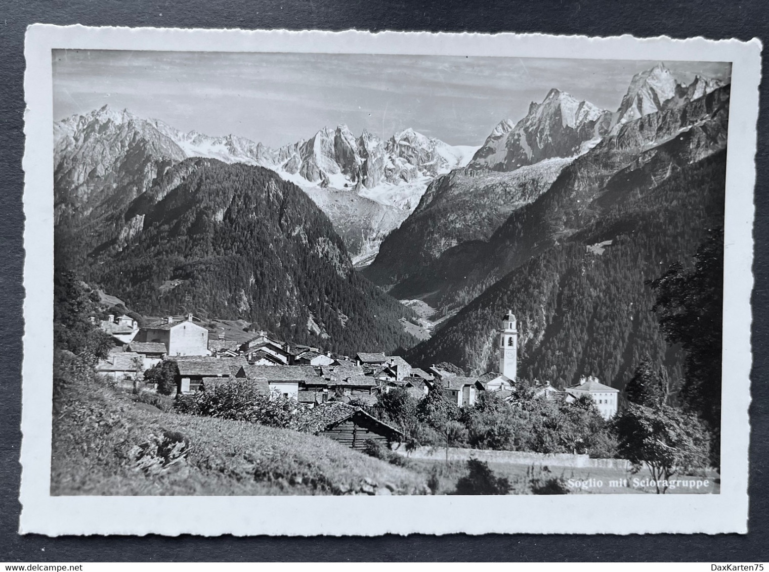 Soglio Mit Scieragruppe/ Fotokarte - Soglio