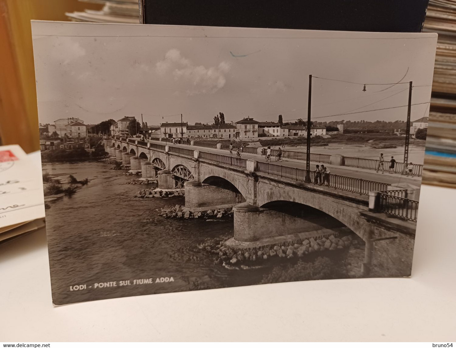 Cartolina Lodi Ponte Sul Fiume Adda 1948 - Lodi