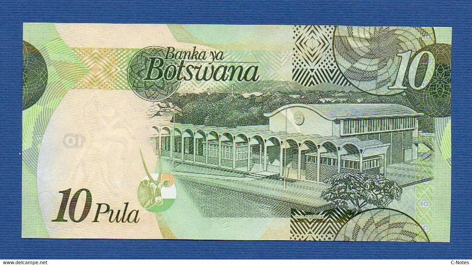 BOTSWANA - P.30c – 10 PULA 2012 UNC Prefix AC 7137221 - Botswana