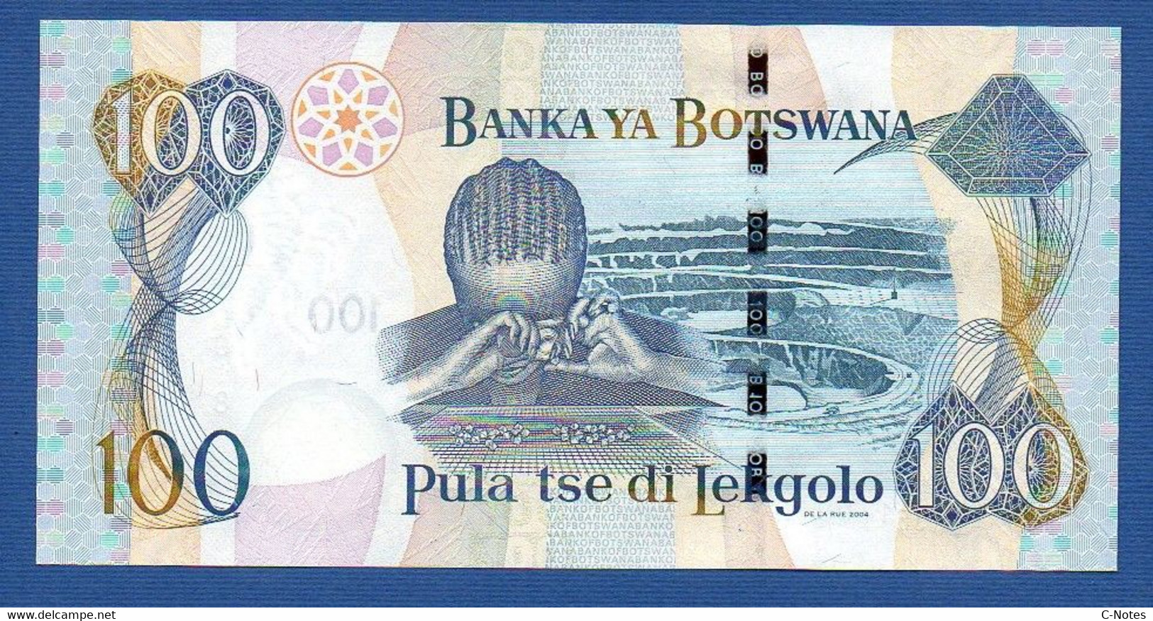 BOTSWANA - P.29a – 100 PULA 2004 UNC Prefix G/30 170918 - Botswana