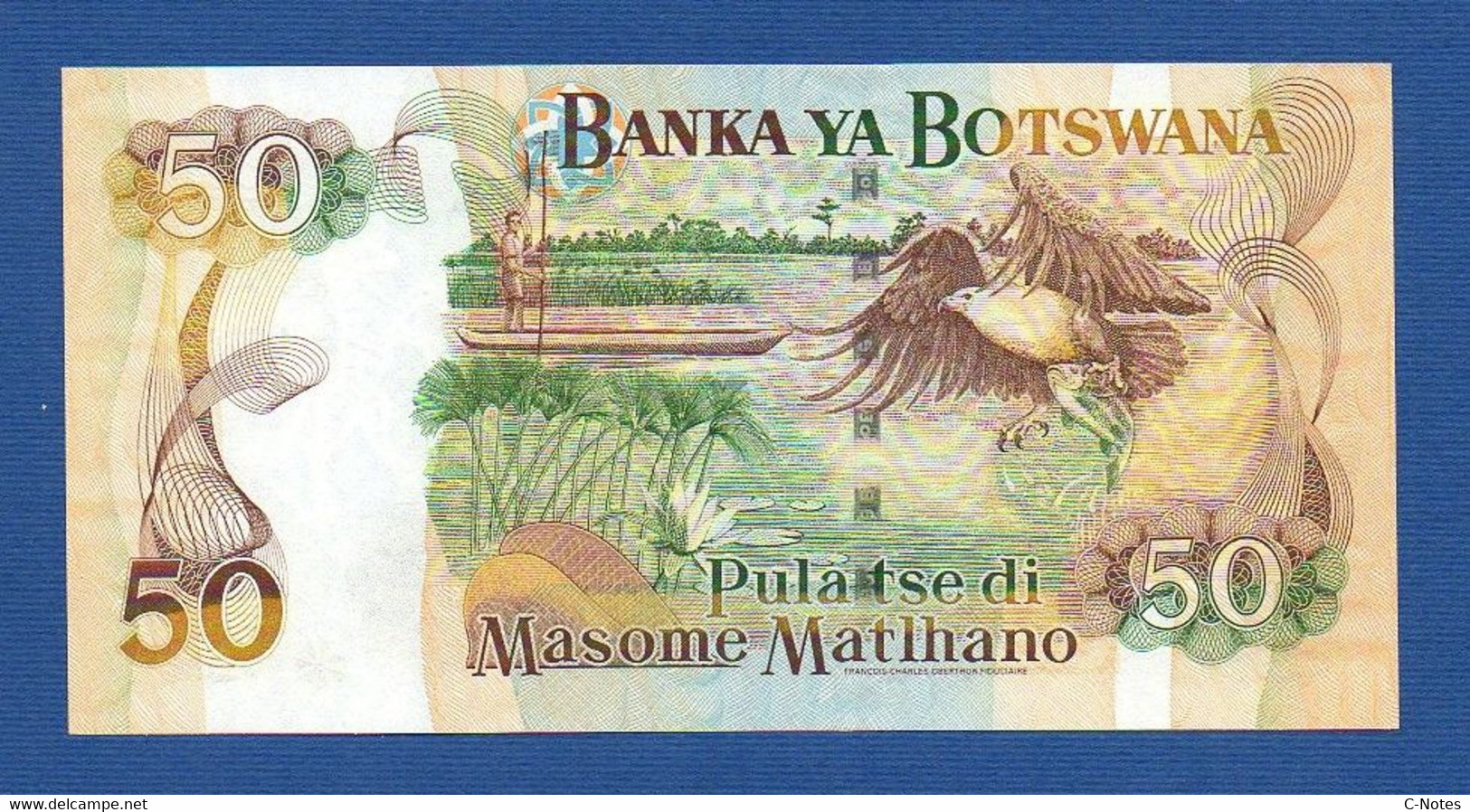 BOTSWANA - P.22 – 50 PULA  ND (2000) UNC, Prefix F/18 193304 - Botswana