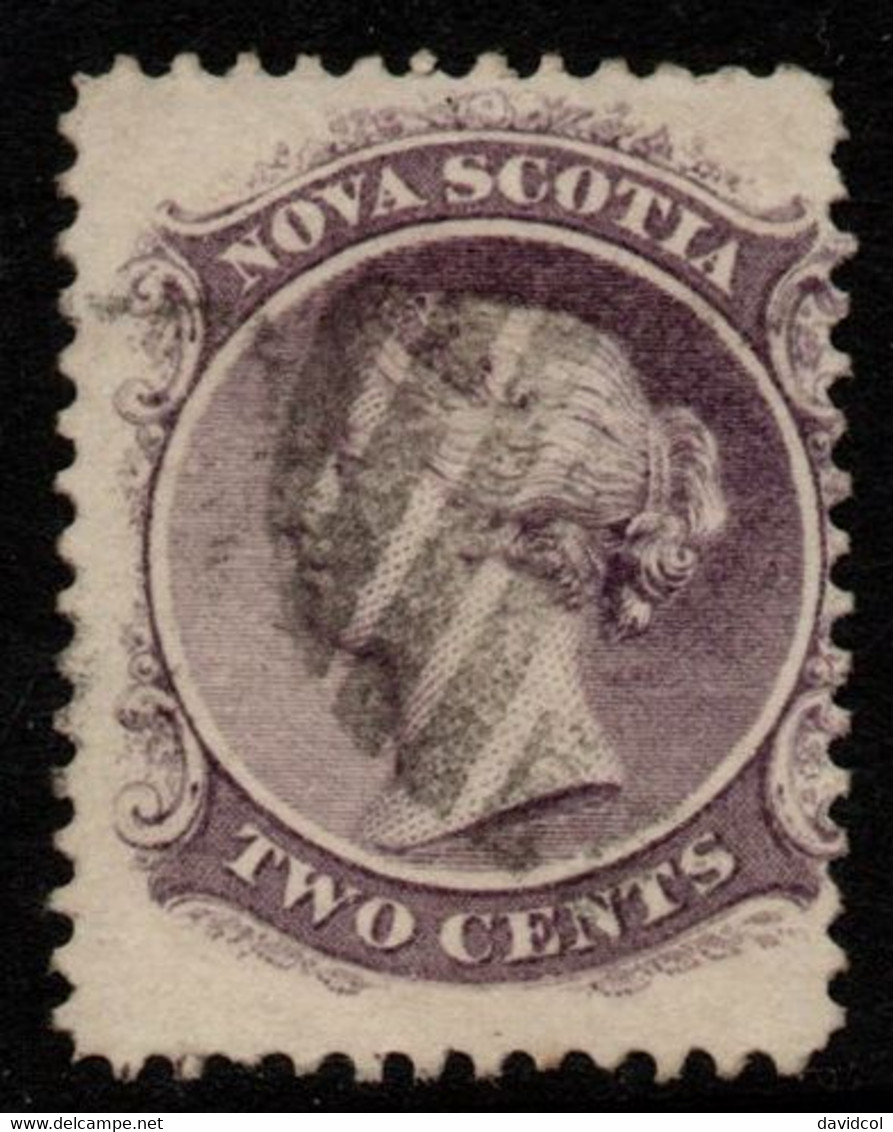 1530- CANADA - NOVA SCOTIA - 1860/1863 - USED - SC#: 9 - Usati