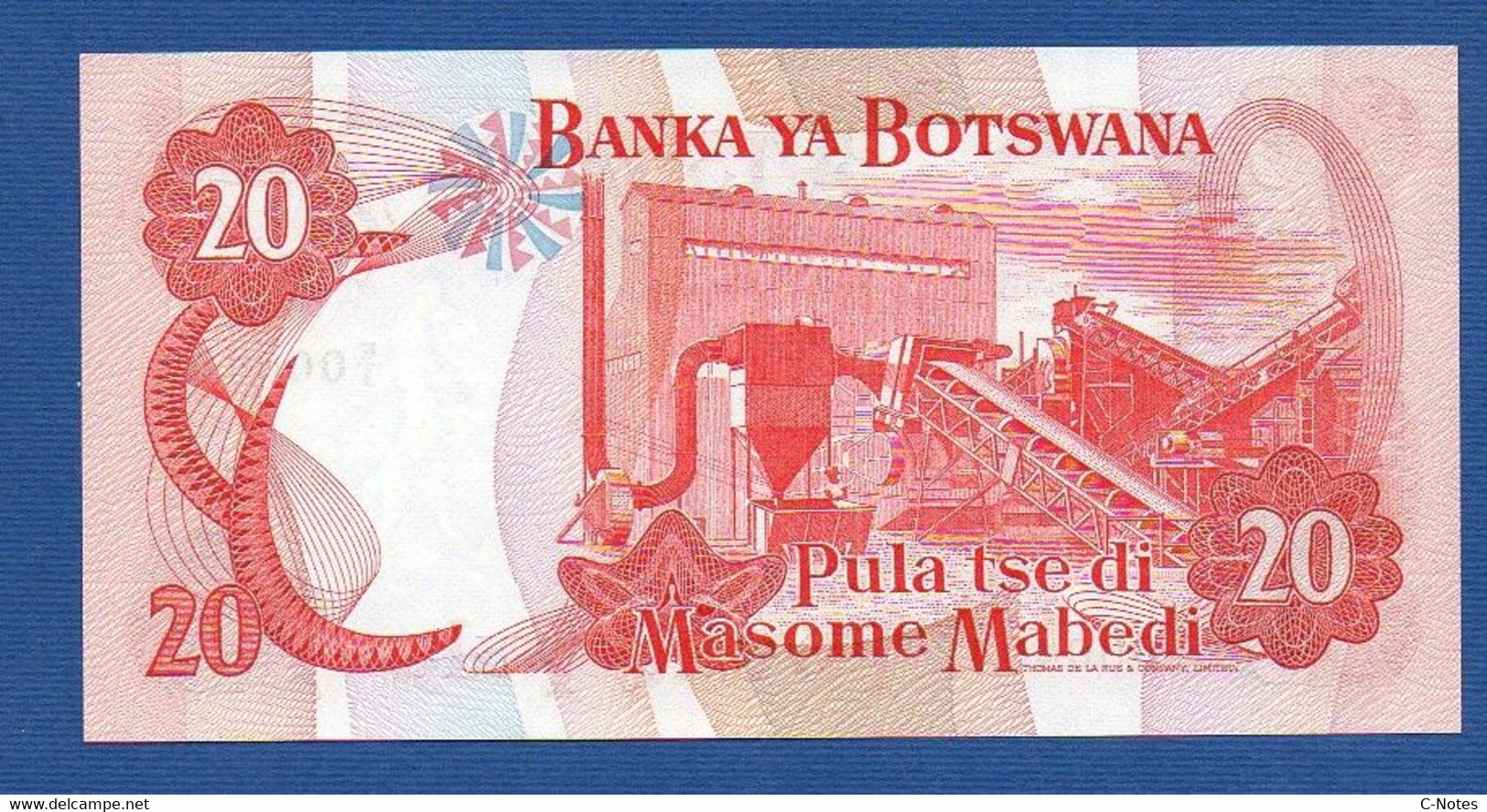 BOTSWANA - P.10a – 20 PULA  ND (1982) UNC, Prefix E/3 000494 Low Serial Number - Botswana