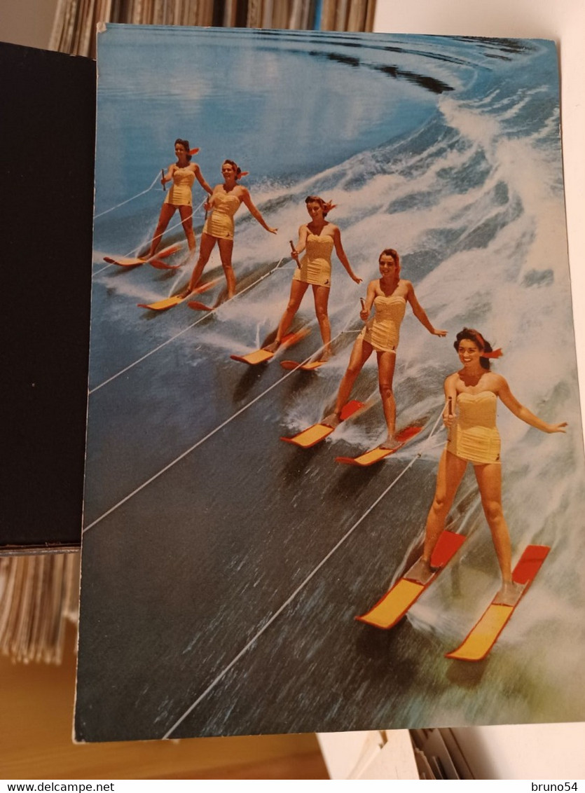 3 Cartoline Sci Nautico,pin Up, Ragazze, Water Ski - Water-skiing