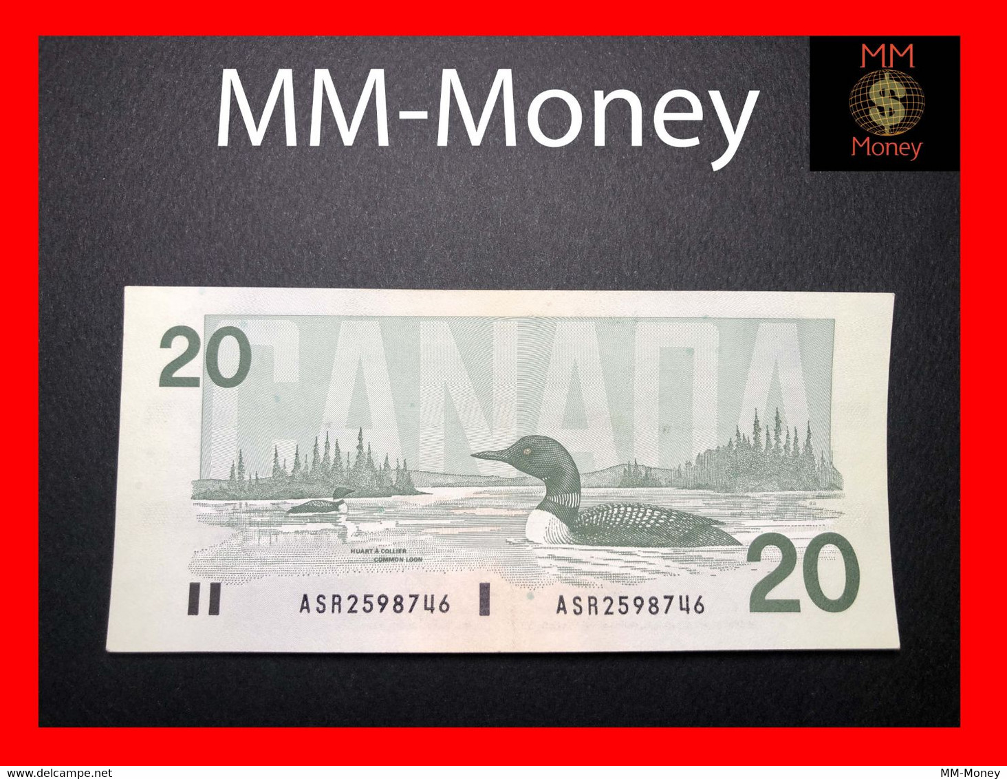 CANADA 20 $  1991  P. 97   "sig.  Bonin - Thiessen"    AU  [MM-Money] - Canada