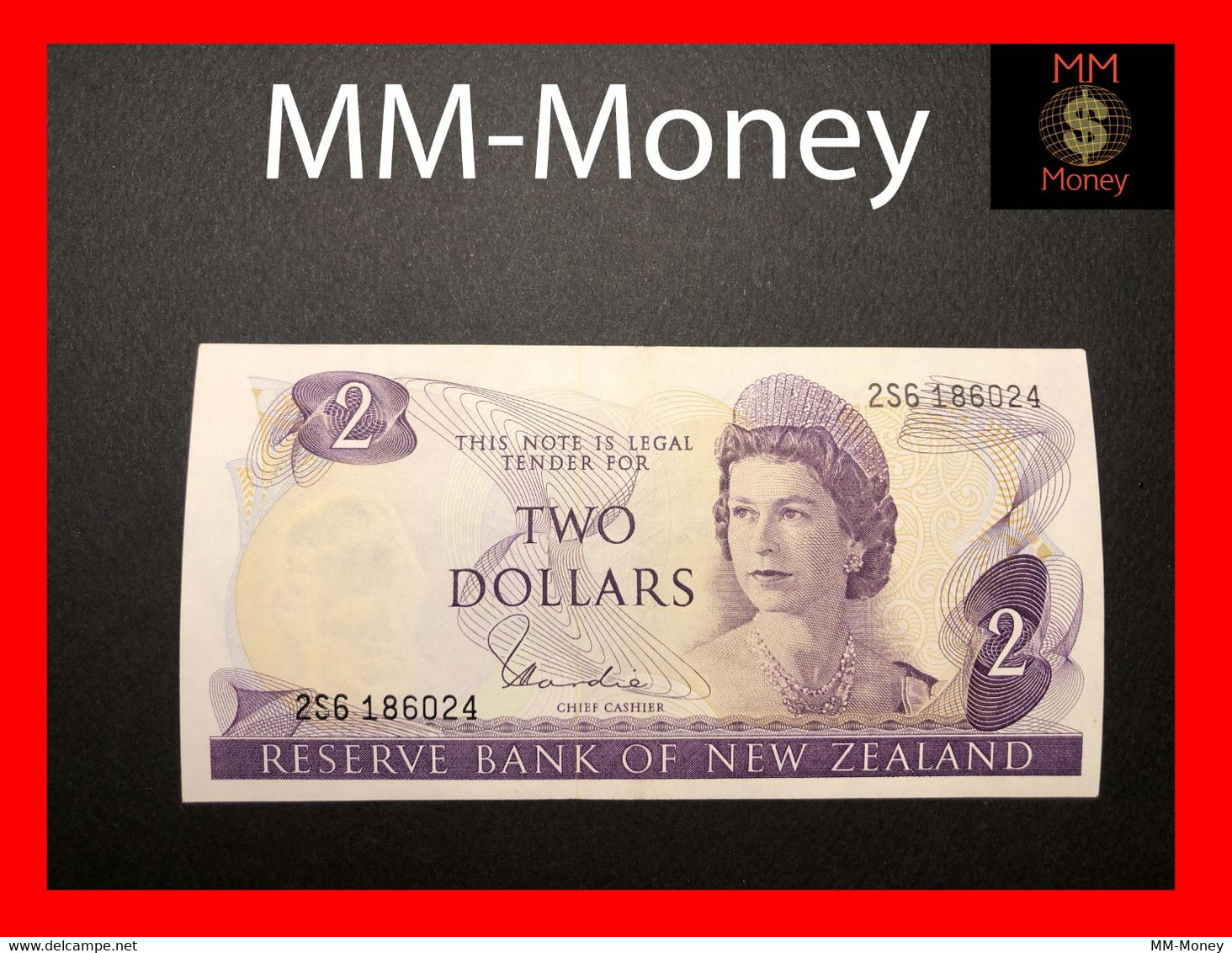 NEW ZEALAND  2  $  1977  P. 164  "sig. Hardie"     XF \ AU - Neuseeland