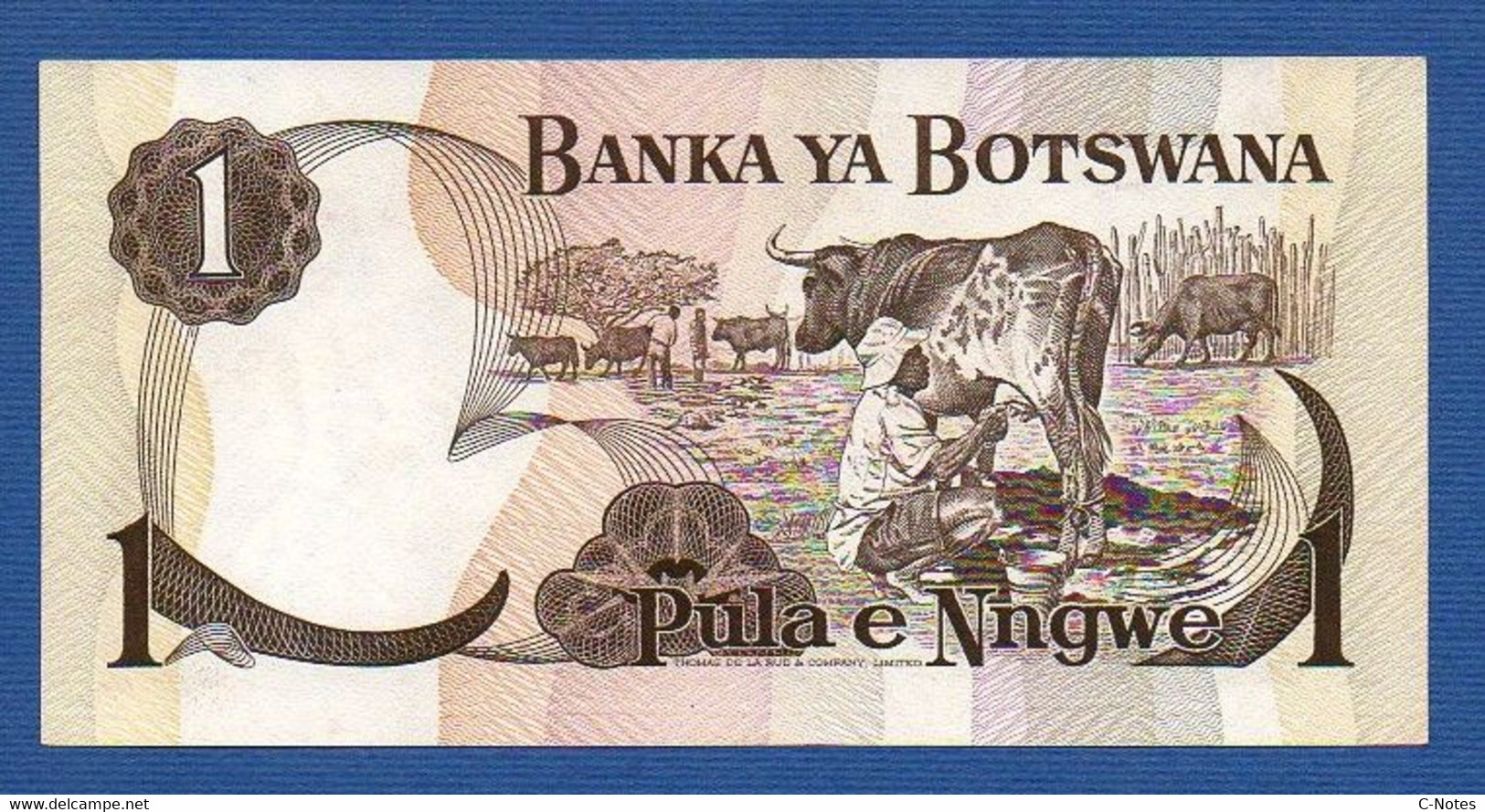 BOTSWANA - P. 1a –  1 PULA Nd (1976) UNC Prefix A/1 696890 - Botswana