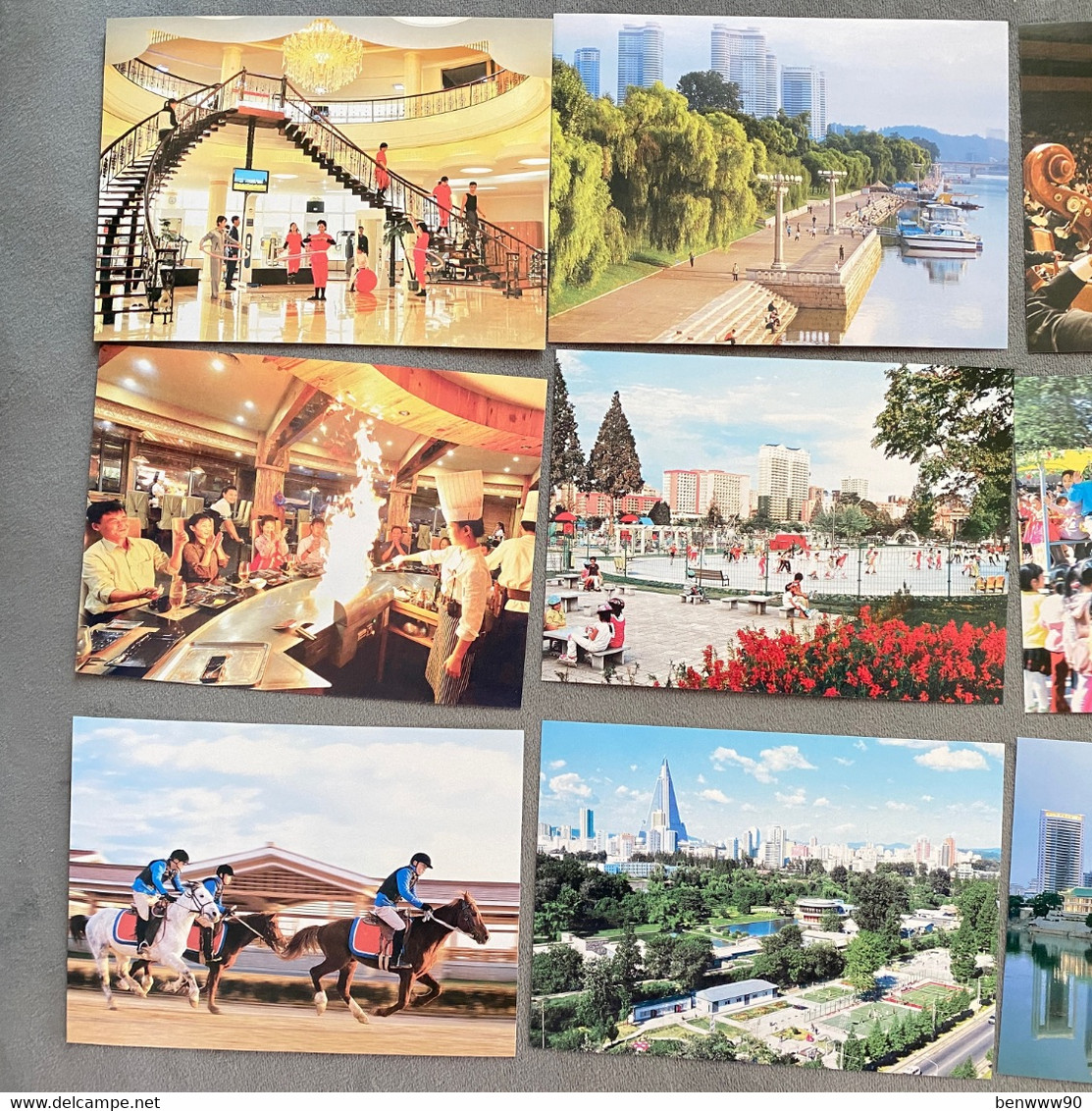 Lot Of 12 NORTH KOREA POSTCARD 2014 PYONGYANG PARK THEATER ZOO RESTAURANT HOTEL - Corée Du Nord