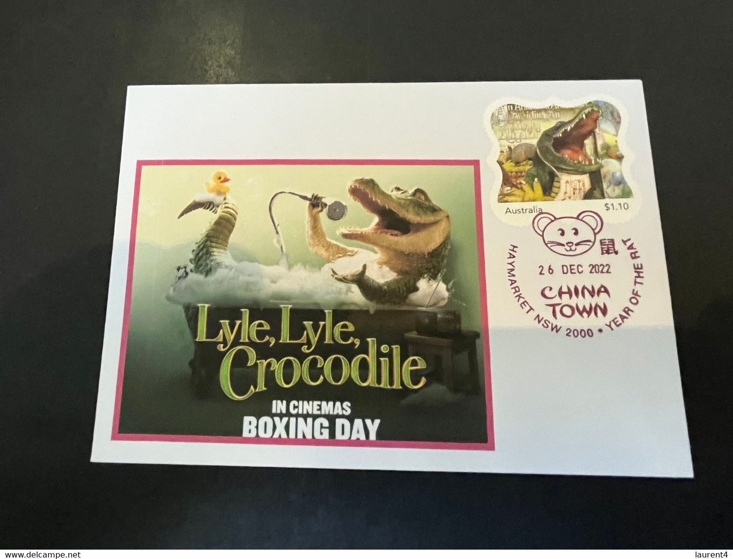 (folder 17-2-2023) Australia Post 2022 - Animalia + Lyle Crocodile Cover (for New Movie Released Boxing Day 2022) - Presentation Packs