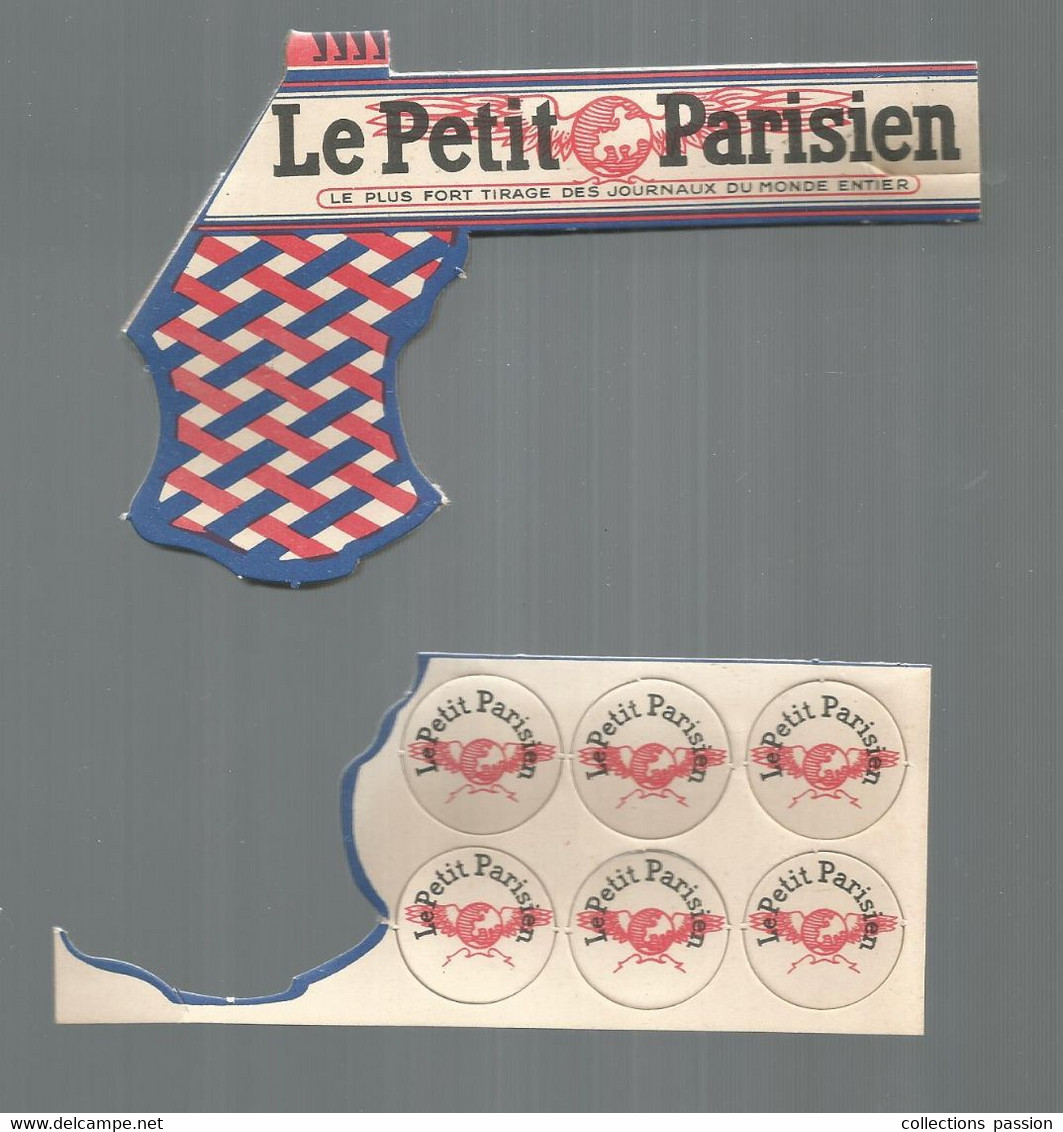 Publicité ,journal,  LE PETIT PARISIEN , Revolver, Pistolet, 2 Scans , Frais Fr 2.50 E - Advertising