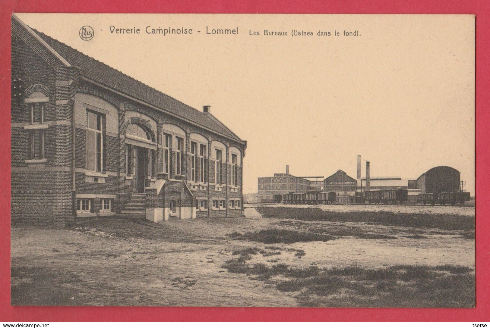 Lommel - Verrerie Campinoise - Les Bureaux / Usine Dans Le Fond ( Verso Zien ) - Lommel