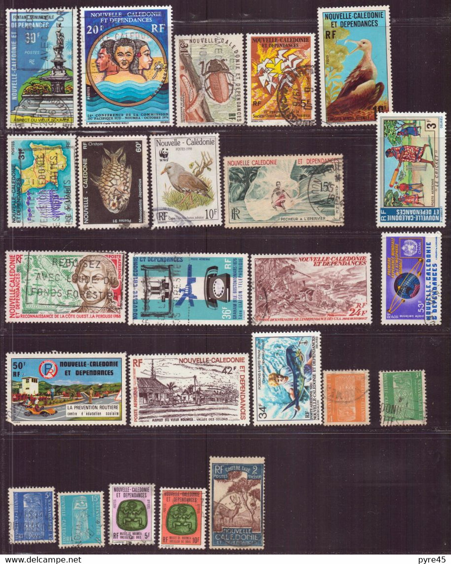 Nouvelle-Calédonie, Lot De 59 Timbres, Principalement Oblitérés - Verzamelingen & Reeksen