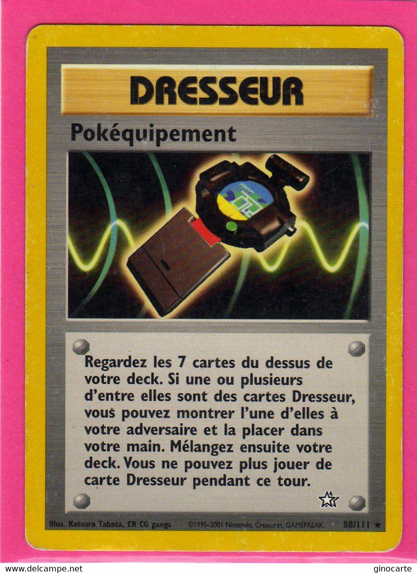Carte Pokemon Francaise 1995 Wizards Neo Genesis 88/111 Pokequipement Bon Etat - Wizards