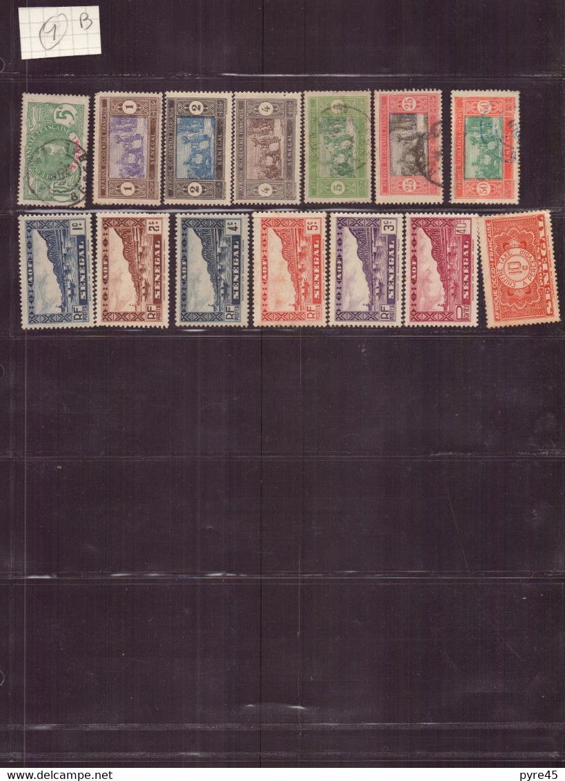 Sénégal, 1892/93-1944, Lot De 14 Timbres Principalement Oblitérés - Sonstige & Ohne Zuordnung