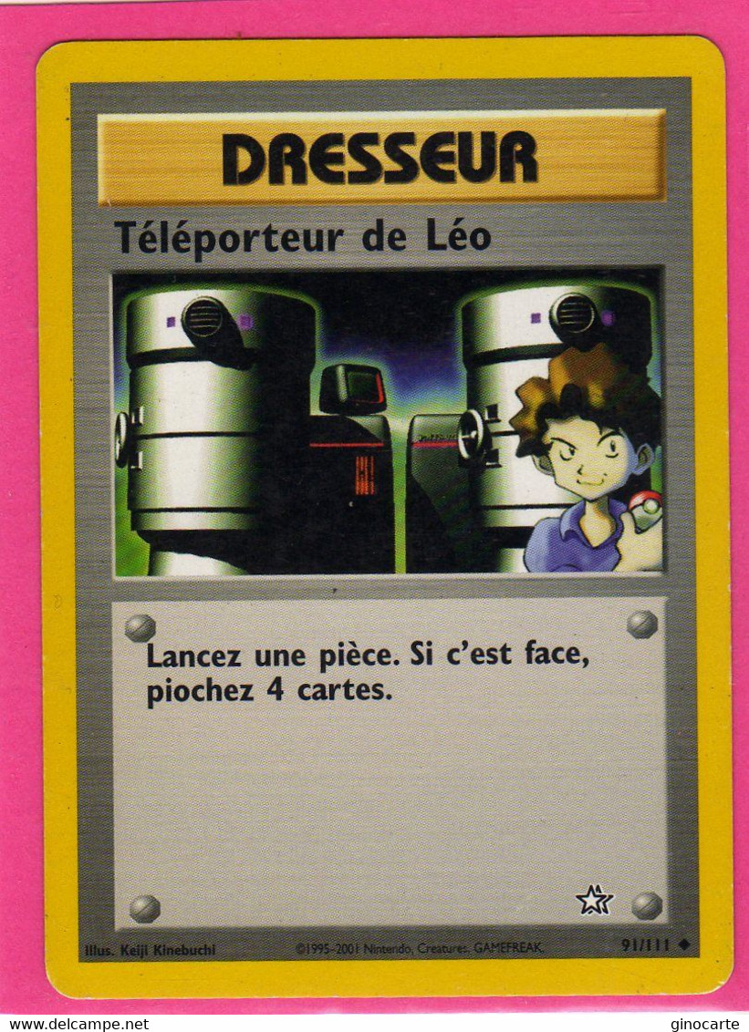 Carte Pokemon Francaise 1995 Wizards Neo Genesis 91/111 Teleporteur De Leo Bon Etat - Wizards