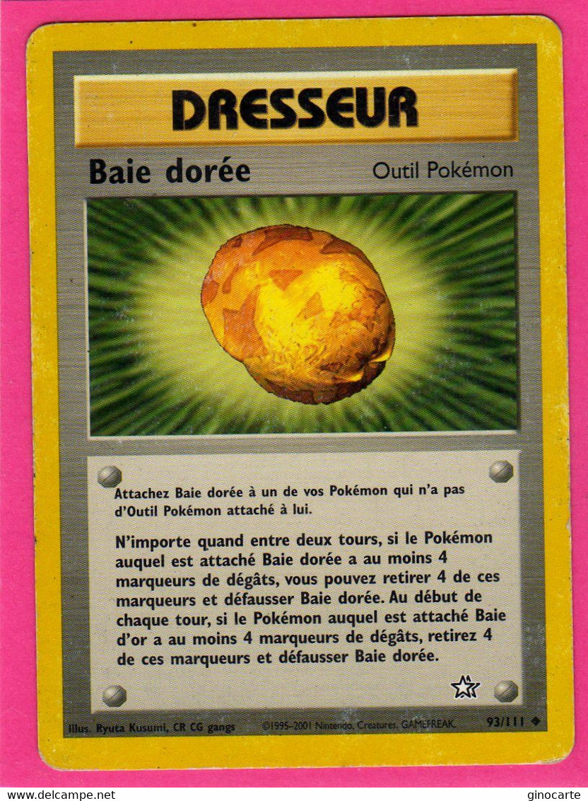 Carte Pokemon Francaise 1995 Wizards Neo Genesis 93/111 Baie Dorée Bon Etat - Wizards