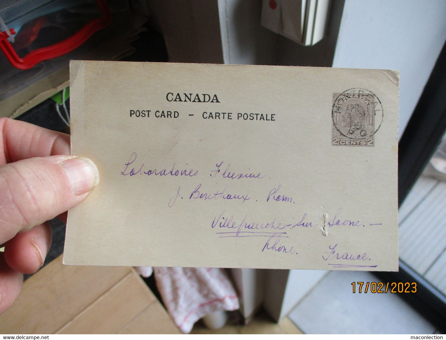 Entier Postal : Carte Du Canada Timbre 2 Cents +- 1935 Oblitéré Montréal - 1903-1954 Könige