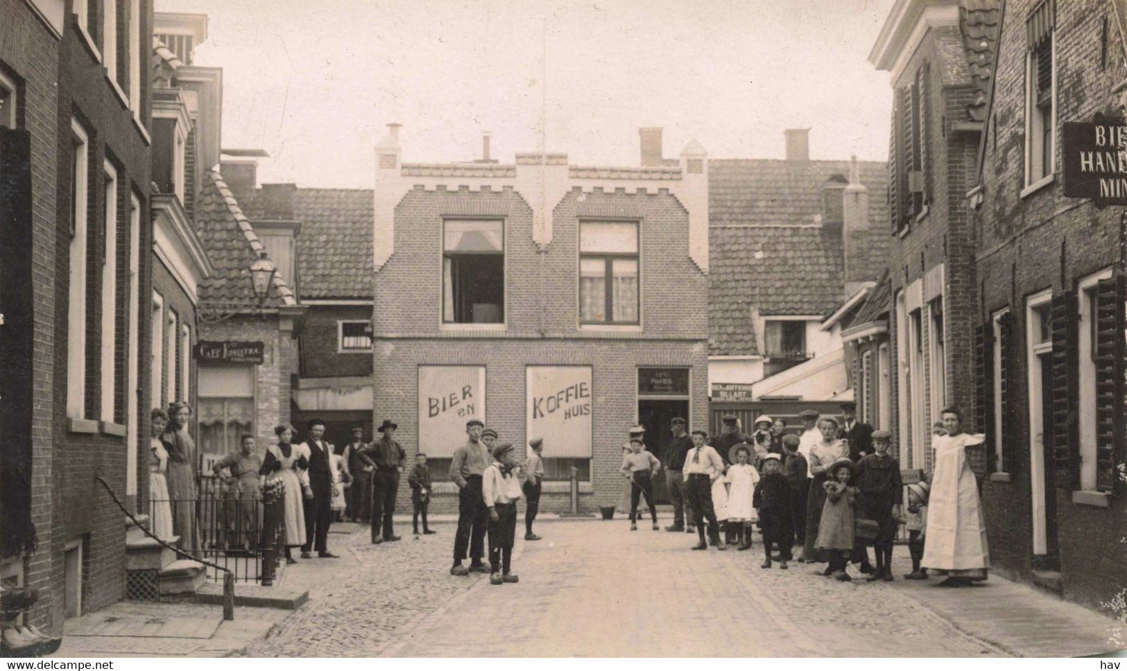 Lemmer Schans Café Kooistra Zeer Oude Fotokaart 1709 - Lemmer