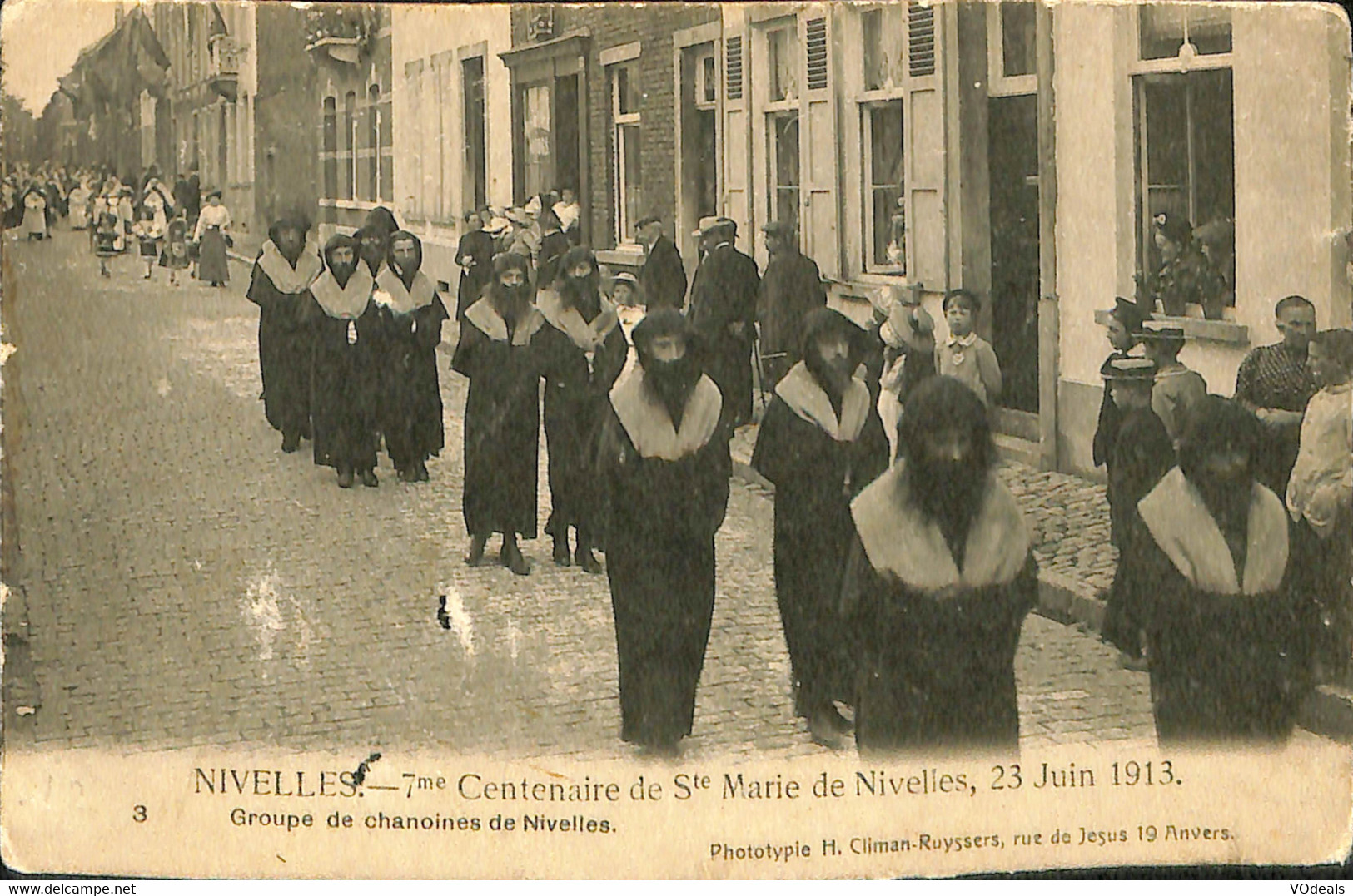 Belgique - Brabant Wallon - Nivelles - 7me Centenaire De Ste Marie De Nivelles, 23 Juin 1913 - Nijvel