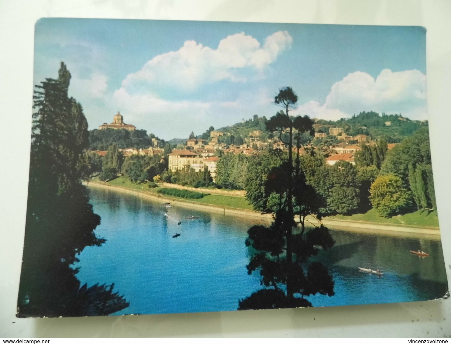 Cartolina Viaggiata "TORINO Po E Collina" 1960 - Fiume Po