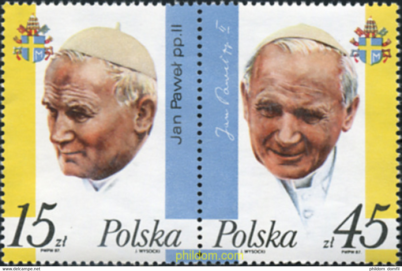 170329 MNH POLONIA 1987 3 VISITA DE S.S. JUAN PABLO II EN POLONIA - Sin Clasificación