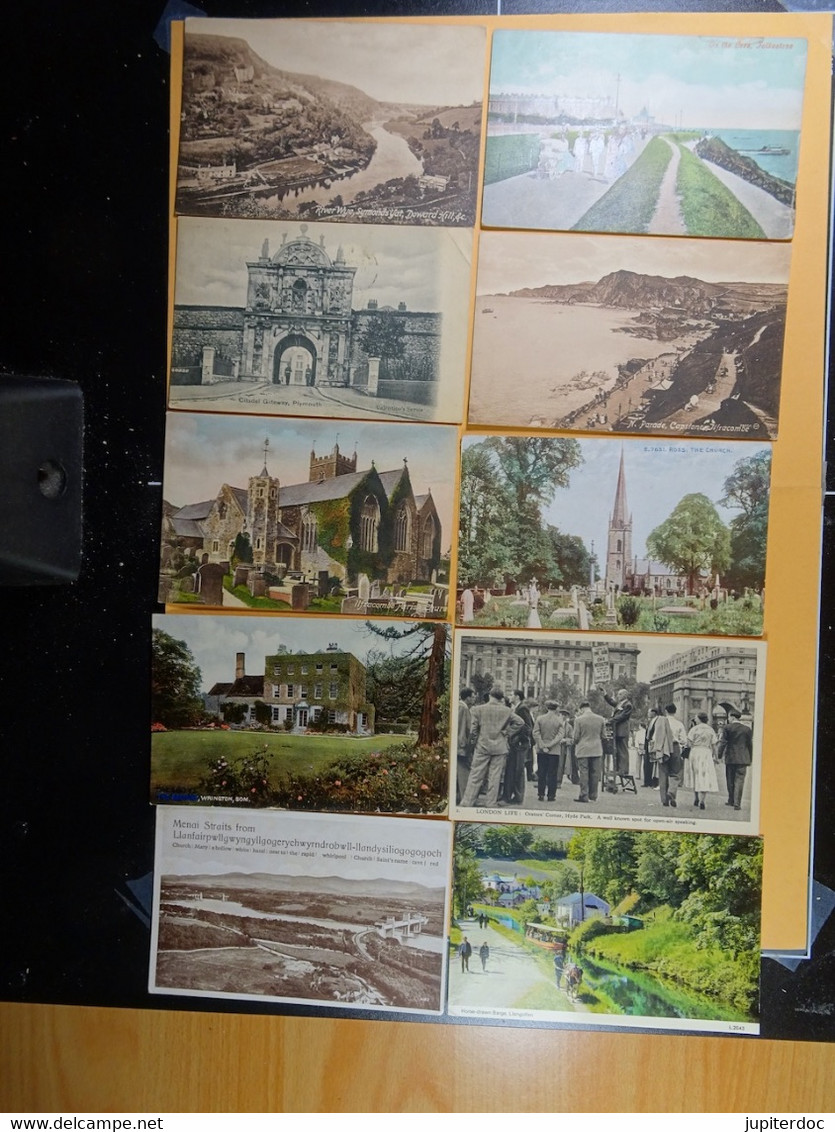 Lot de 135 cartes postales du Royaume-Uni (United Kingdom)