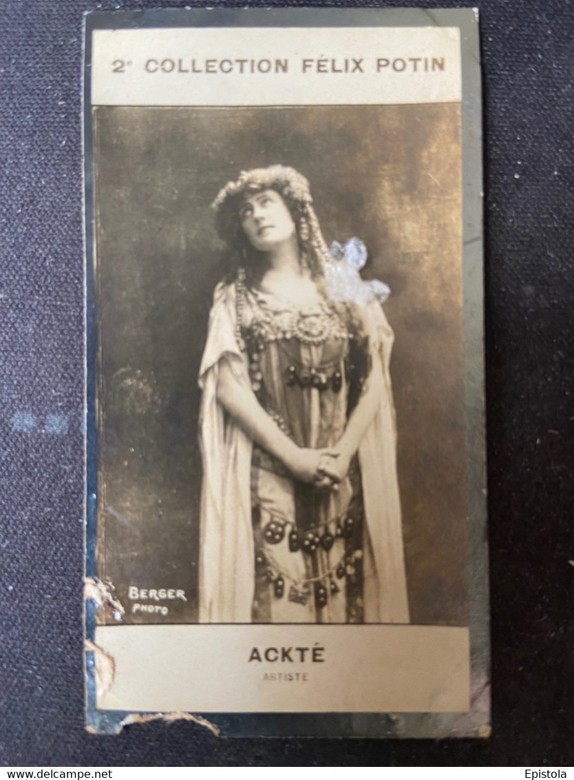 ► Aïno ACKTE Soprano Née à Helsingfors Helsinki  Empire Russe Par  "RARE En L'état" -  Collection Photo Felix POTIN 1908 - Félix Potin