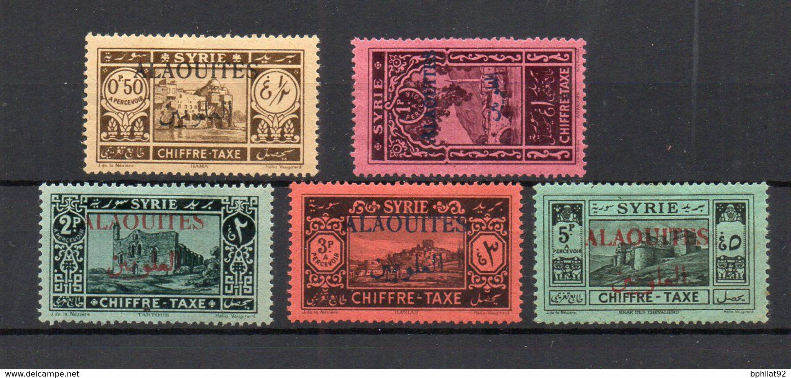 !!! ALAOUITES, SERIE DE TAXES N°6/10 NEUVES * - Unused Stamps