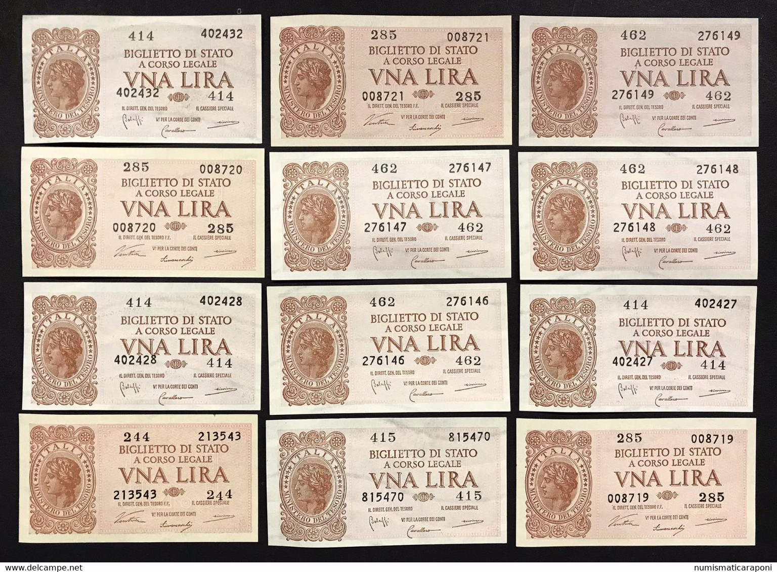 Vitt. Em. III° Da 1 A 10 Lire 26 Banconote In Alta Conservazione   LOTTO 3135 - Italia – 5 Lire