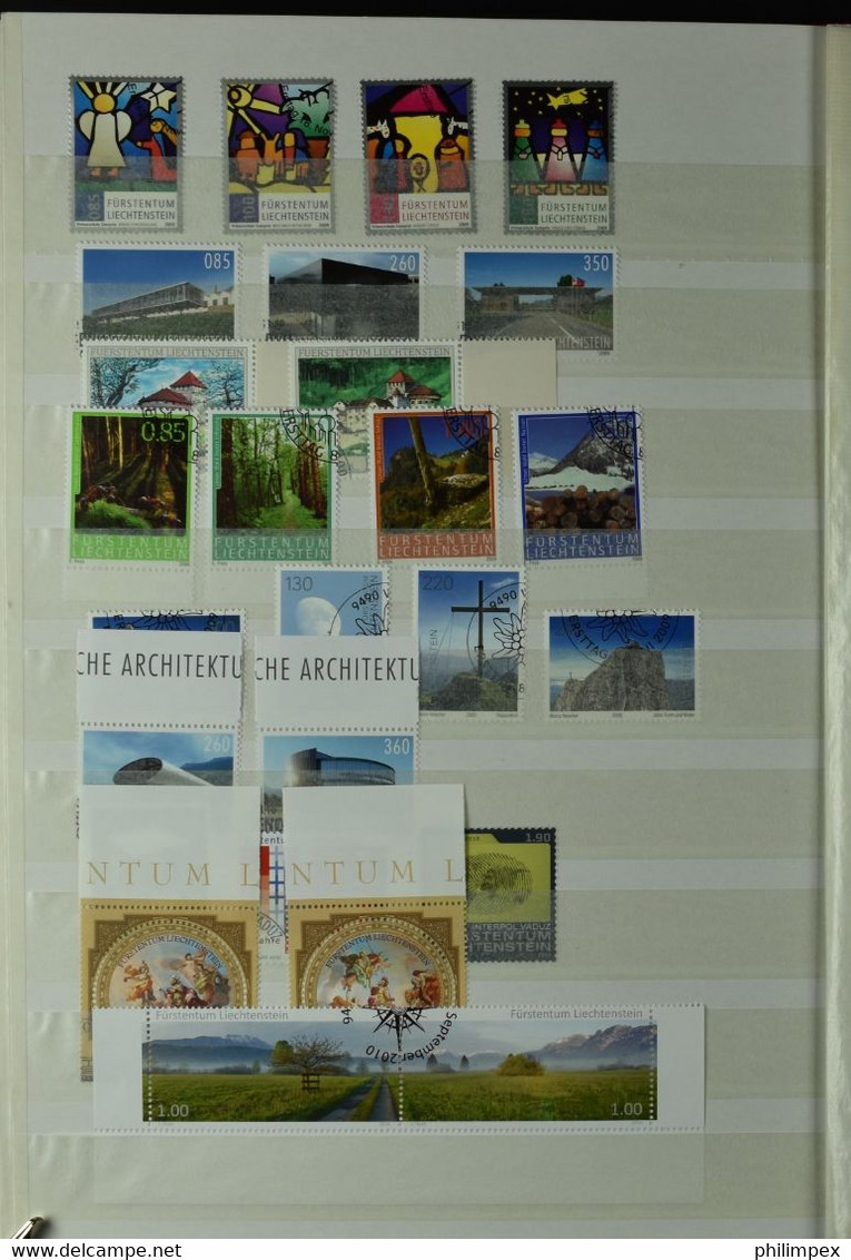 LIECHTENSTEIN, COLLECTION 1960-2014 USED IN STOCKBOOK  superb!