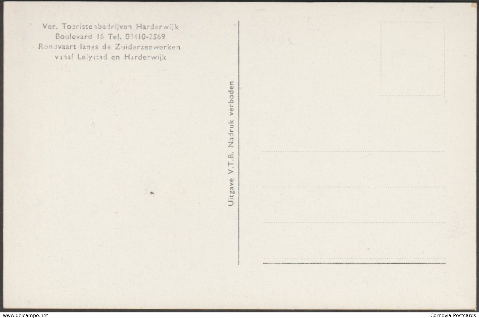 Aanleg Dijk Zuiderzeewerken, C.1950s - VTB Foto Briefkaart - Altri & Non Classificati