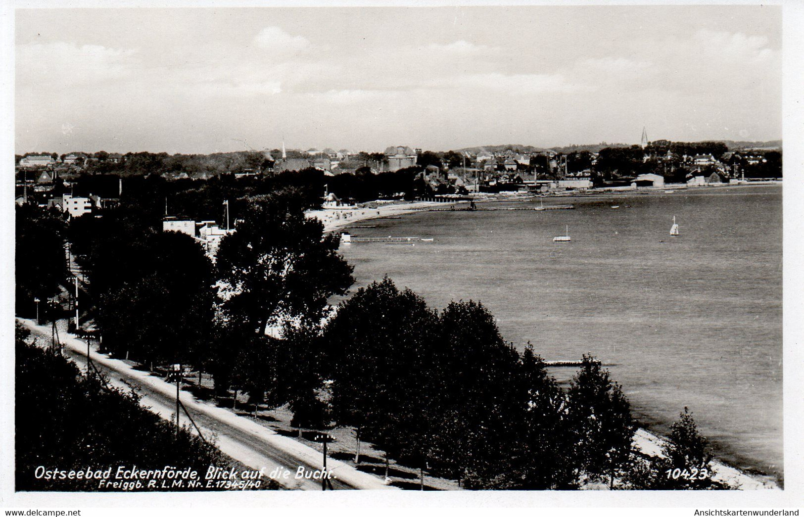 Ostseebad Eckernförde - Blick Auf Die Bucht (12483) - Eckernfoerde