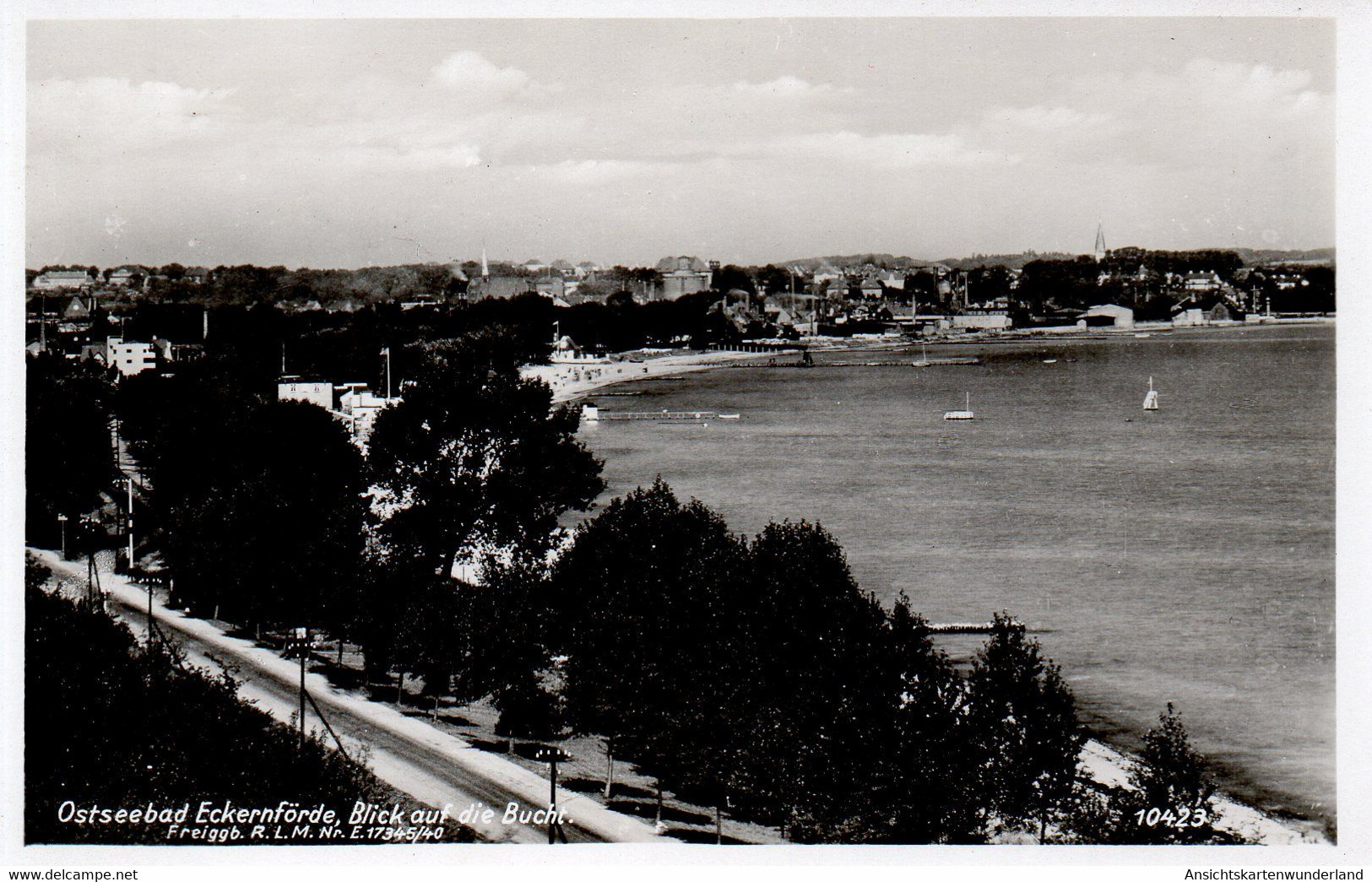 Ostseebad Eckernförde - Blick Auf Die Bucht (12484) - Eckernförde