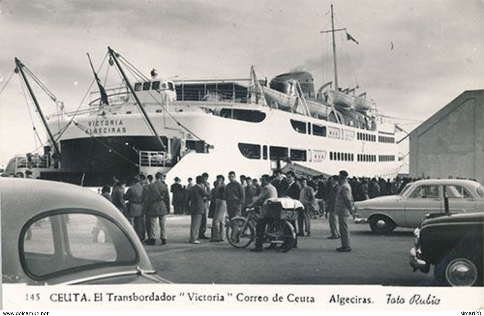 CEUTA - N° 145 - EL TRANSBORDADOR - VICTORIA CORREO DE CEUTA ALGEGIRAS - Ceuta