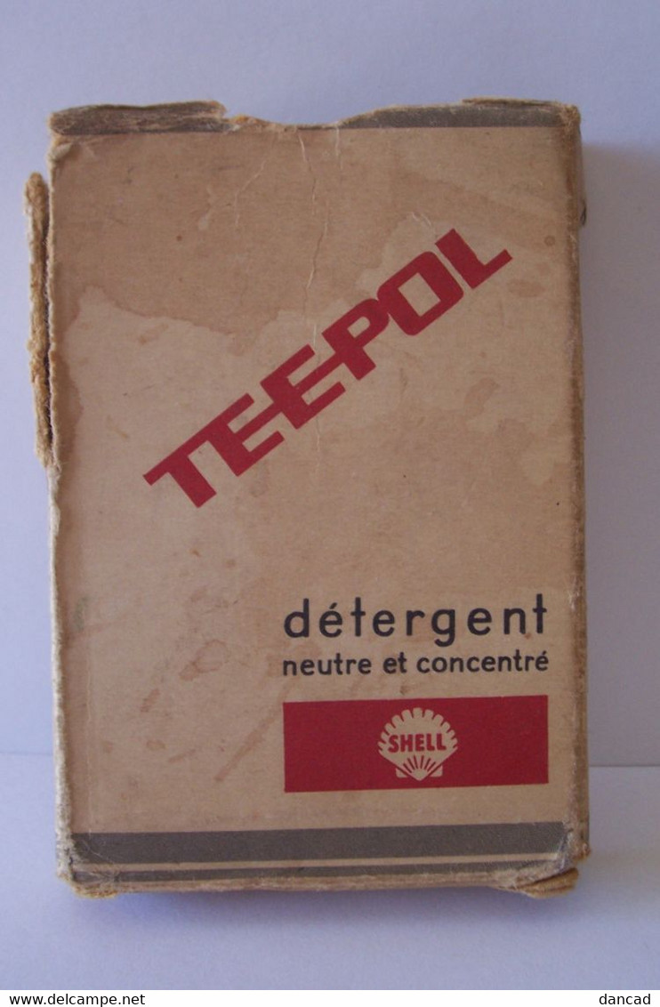 TEEPOL      - JEU DE 32 CARTES + JOCKER  - PUBLICITE " Shell - Saint- Gobain  " - 32 Cartas