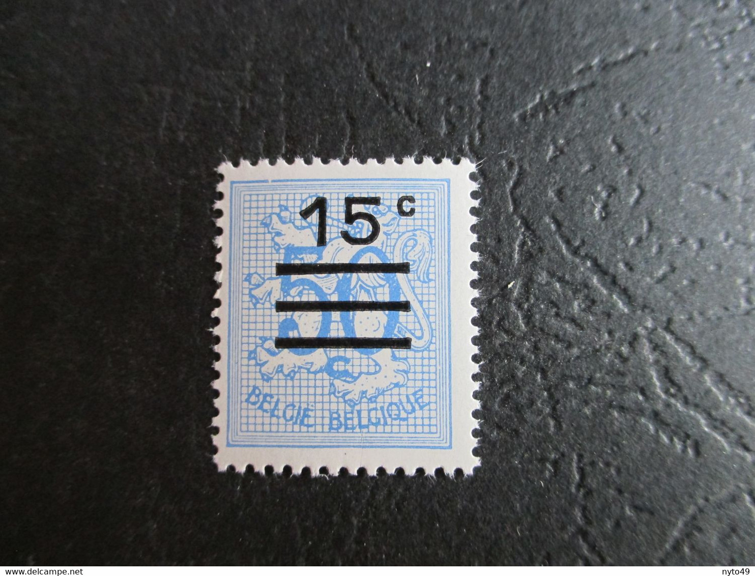 Nr 1446 - Cijfer Op Heraldieke Leeuw Met Opdruk - Luppi/Varibel V7 Kader Boven Links Gebroken - MNH** - Andere & Zonder Classificatie