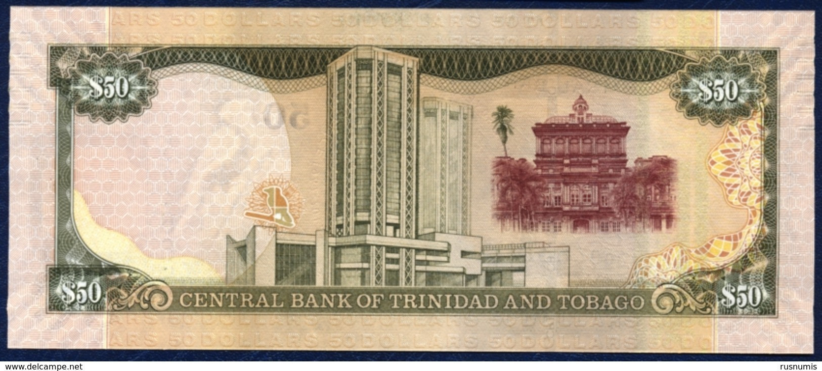 TRINIDAD AND TOBAGO 50 DOLLARS P-53 COMMEMORATIVE 50th ANNIVERSARY OF INDEPENDENCE CARDINAL BIRD  2006 / 2012 UNC - Trinité & Tobago