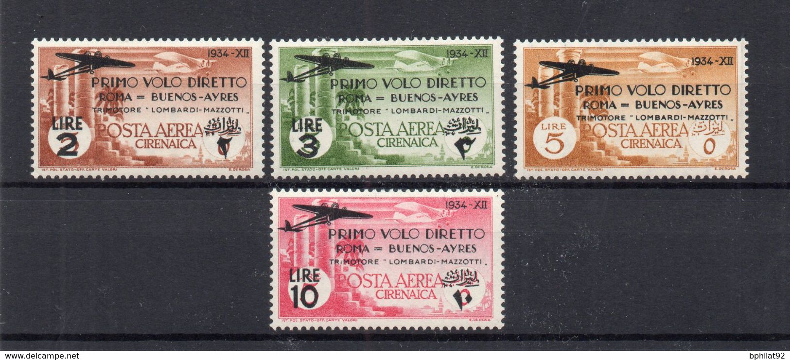 !!! ITALIE, CIRENAIQUE, SERIE PA N°20/23 NEUVE * - Cirenaica