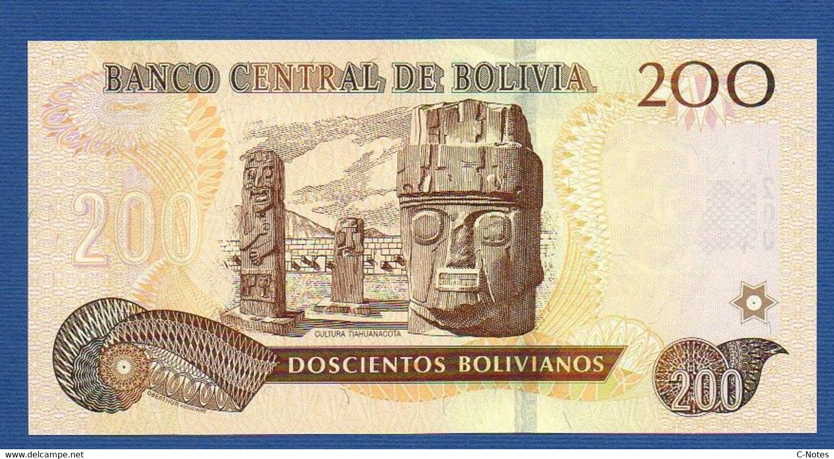 BOLIVIA - P.247b – 200 Bolivianos  (2015) UNC, Serie J 036144848 - Bolivie