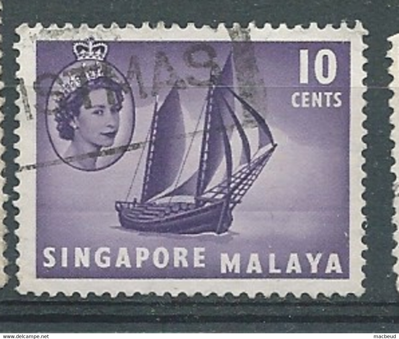 Singapour   Yvert N° 34  Oblitéré      -  AE 21630 - Singapour (...-1959)