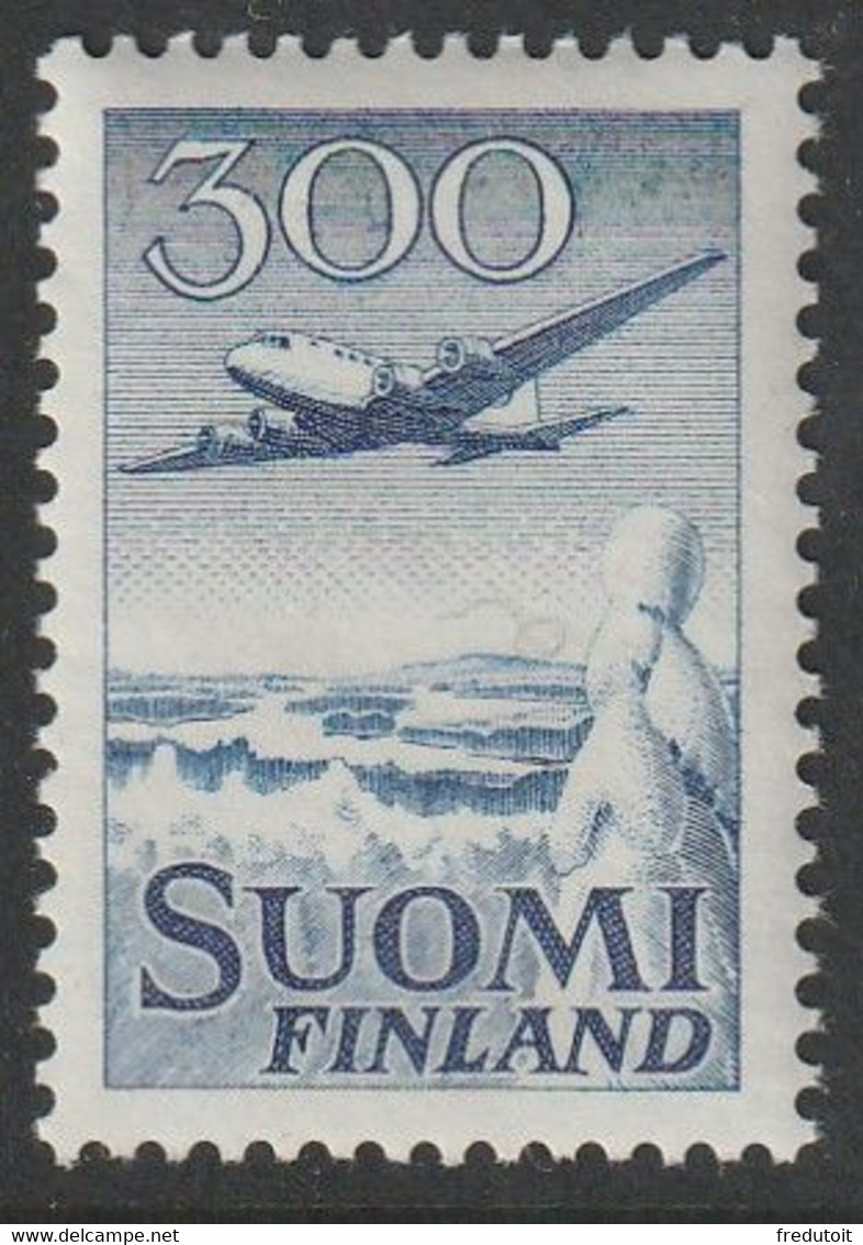 FINLANDE - Poste Aérienne N°4 ** (1958) Douglas DC 6. Sans Les Lettres Mk - Ongebruikt